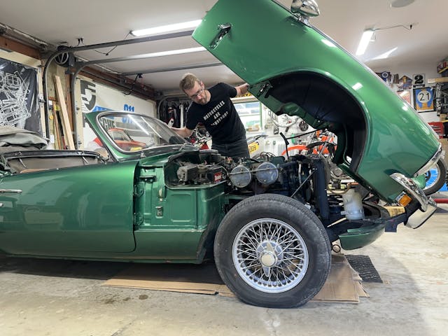 Triumph spitfire hood up