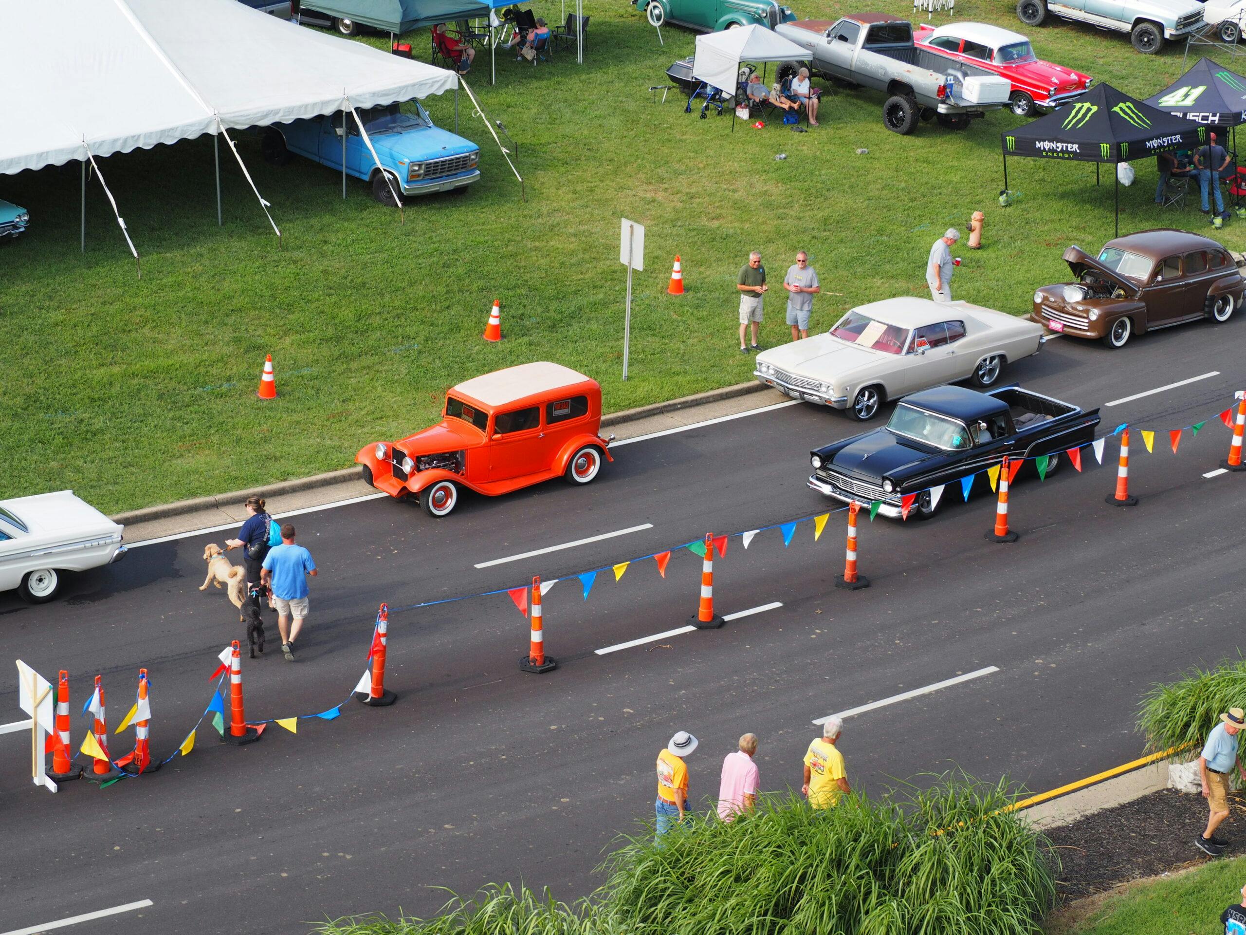 2024 NSRA Nationals 55th Anniversary street rod high angle grounds