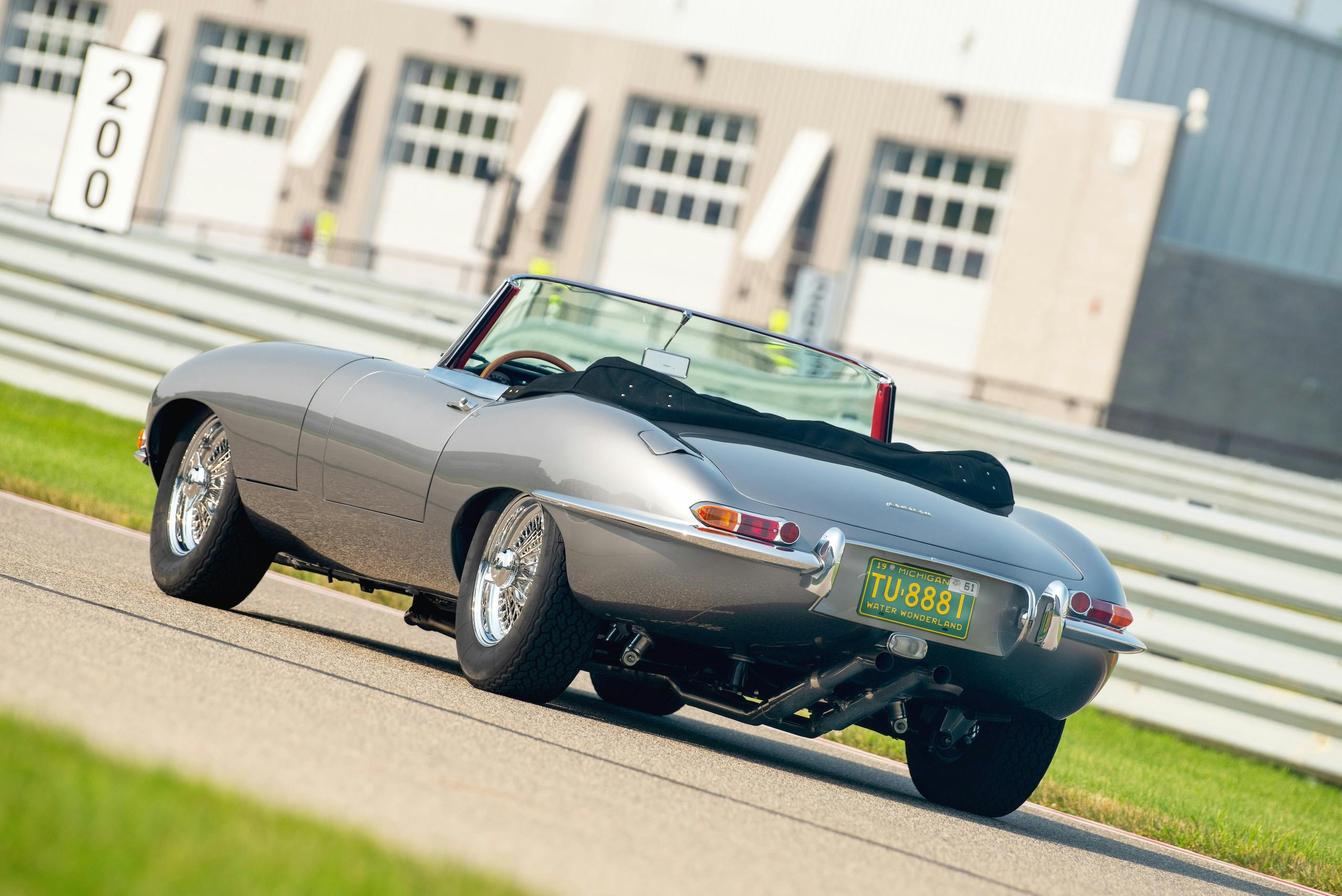 1961 E-Type Nikolas rear three quarter