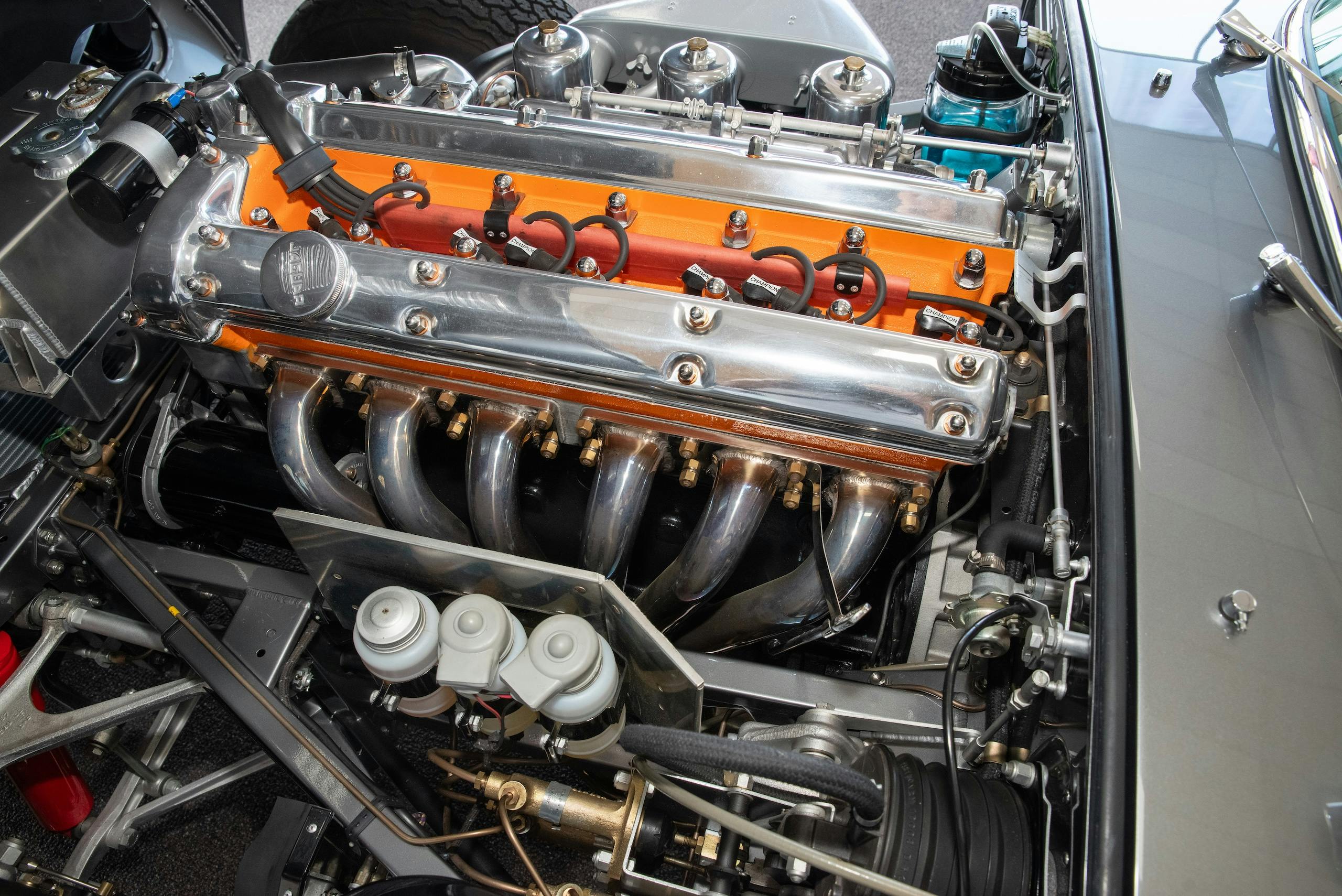 1961 E-Type Nikolas engine bay