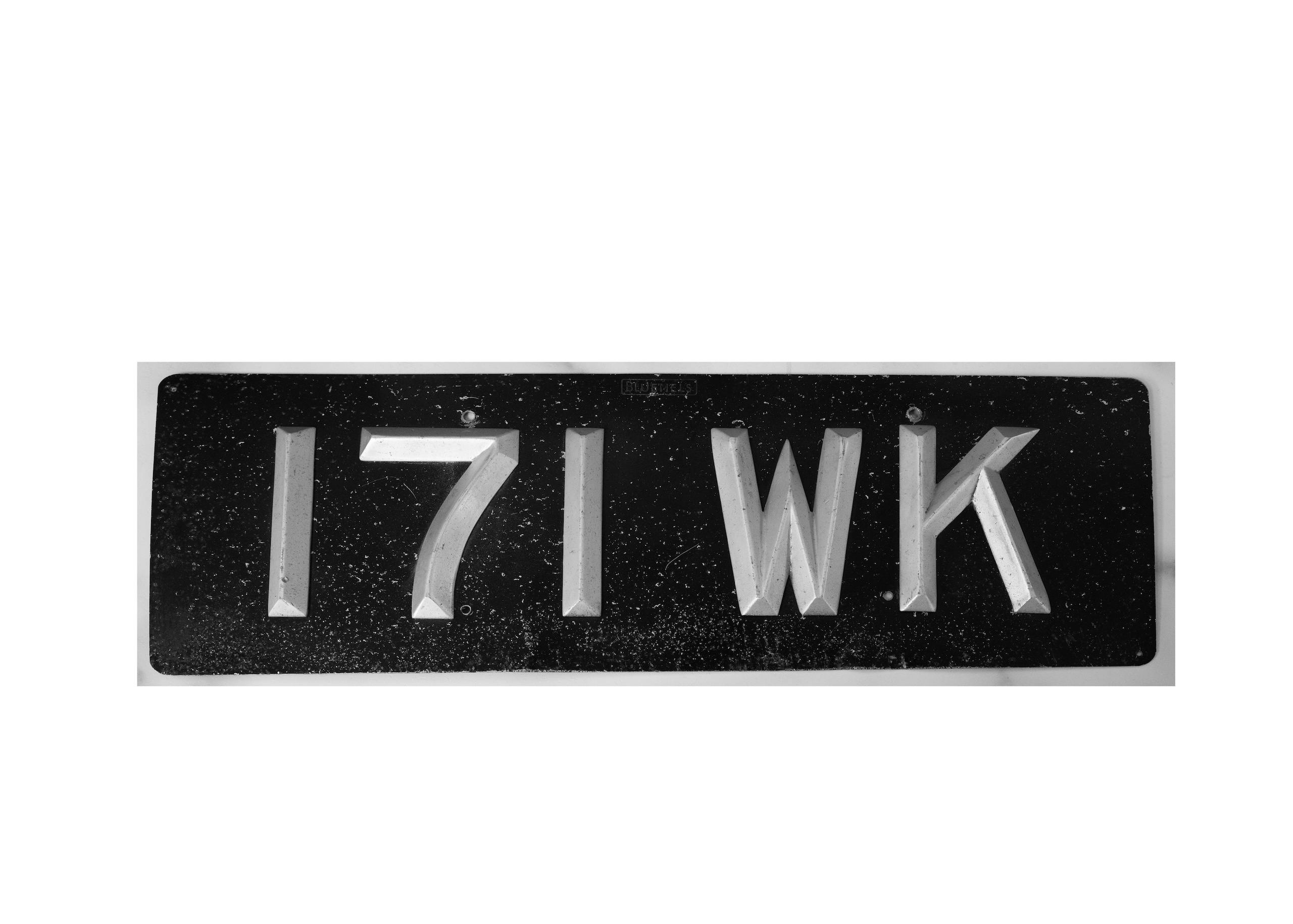 Nikolas 1961 E-Type plate