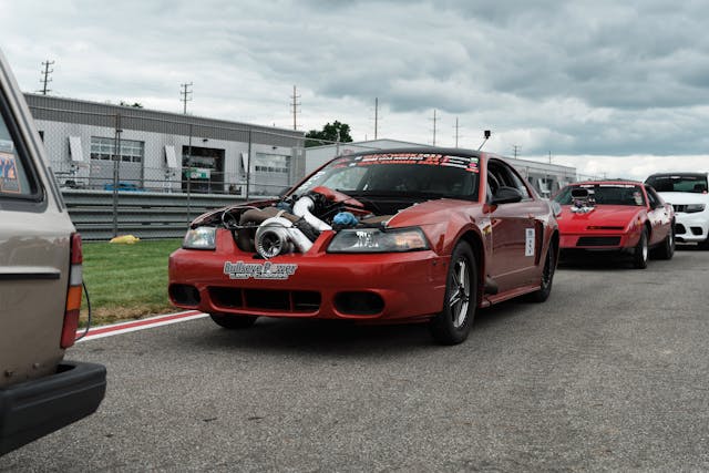 2024 Roadkill Nights drag racing event detroit michigan mustang cobra
