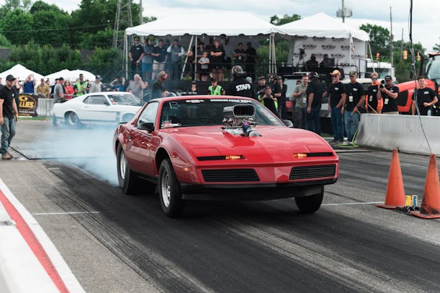2024 Roadkill Nights drag racing event detroit michigan trans am
