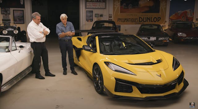 Jay Leno with Corvette ZR1