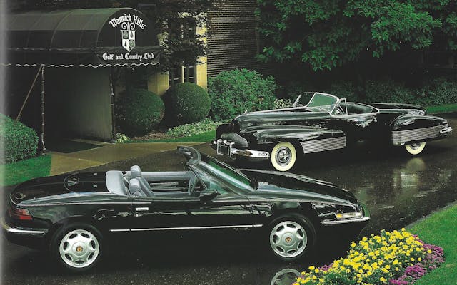 1991-Reatta-Roadster-with-1938-Buick-Y-Job ad