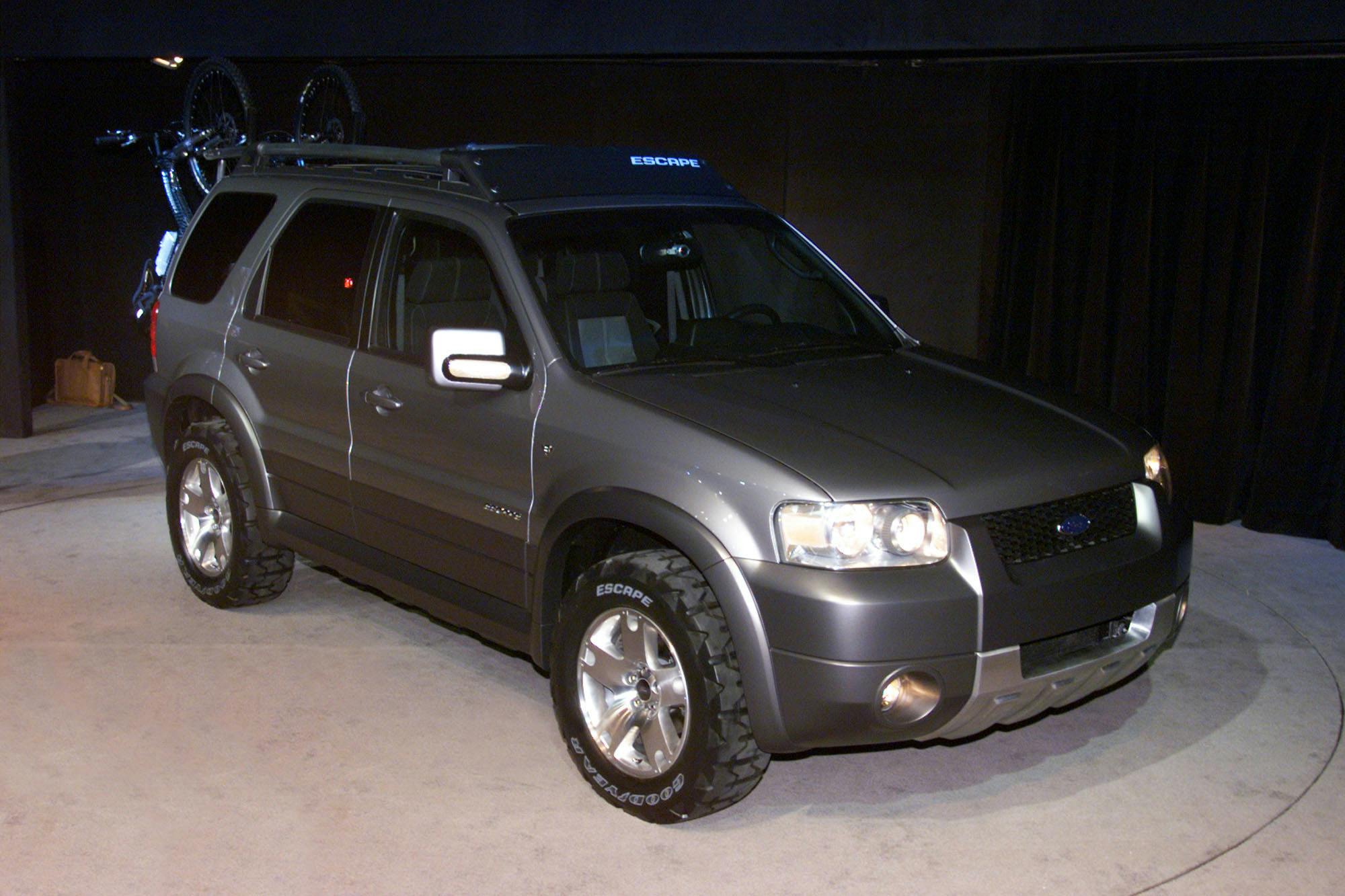 Ford Motor Company revealed the 2001 Ford Escape at the 2000 North American International Auto Show at Cobo Center in Detroit. Photo by Sam VarnHagen