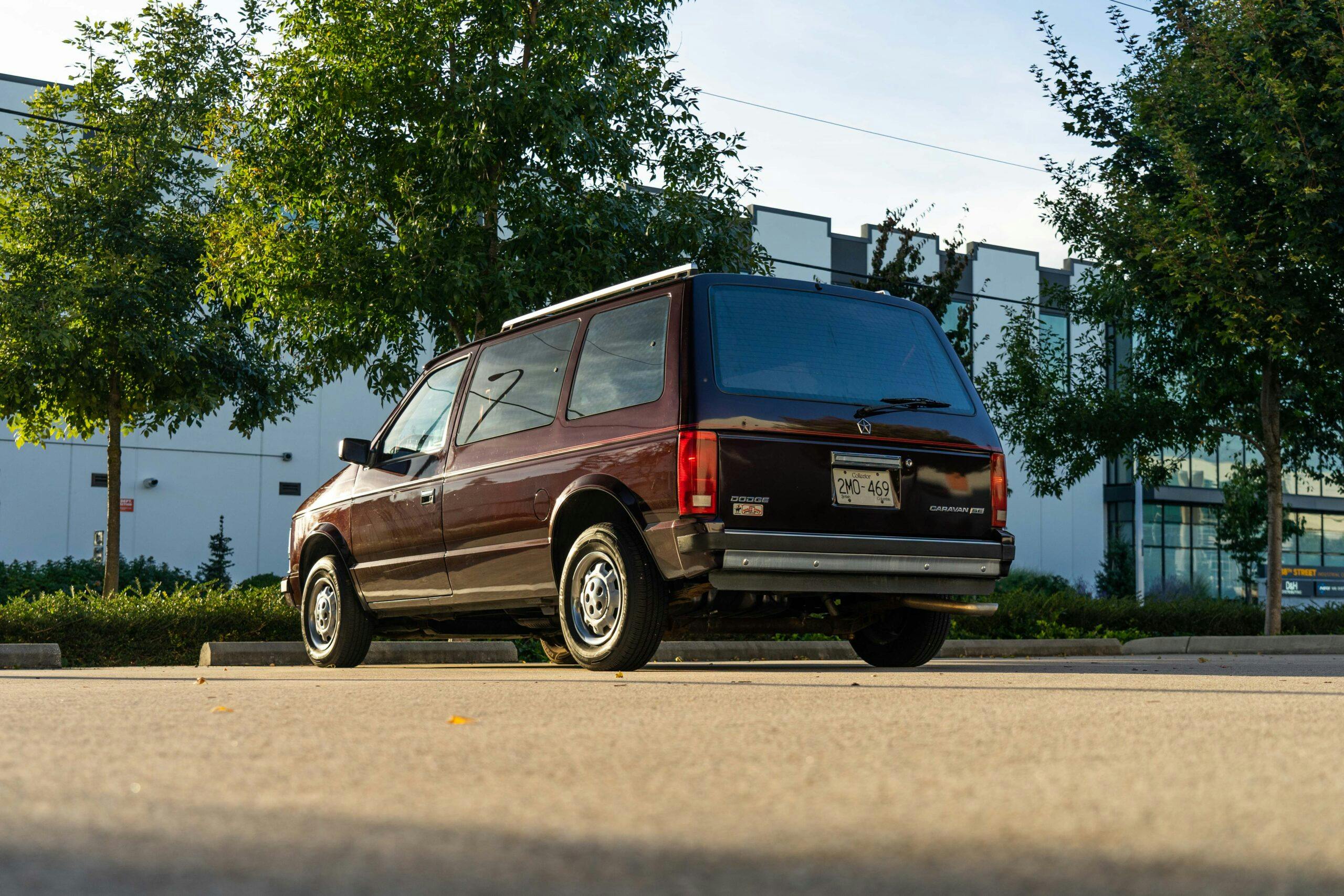 Dodge Caravan Turbo rear three quarter