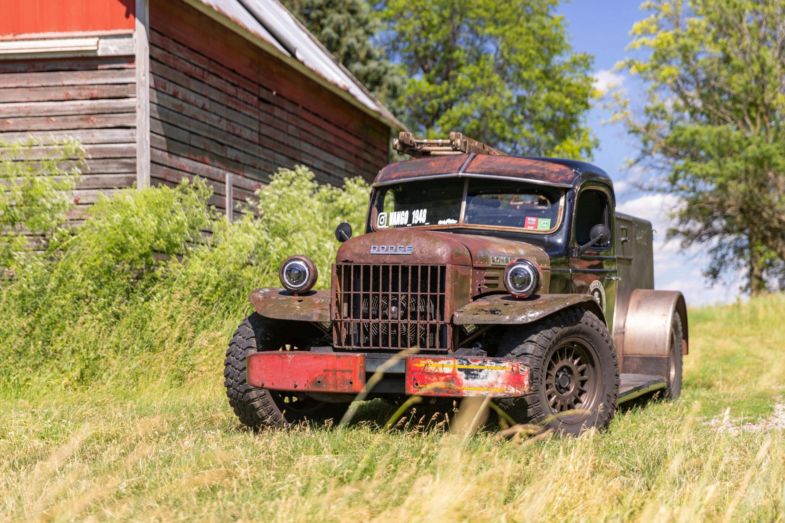 1946 Dodge Power Wagon hot rod front three quarter