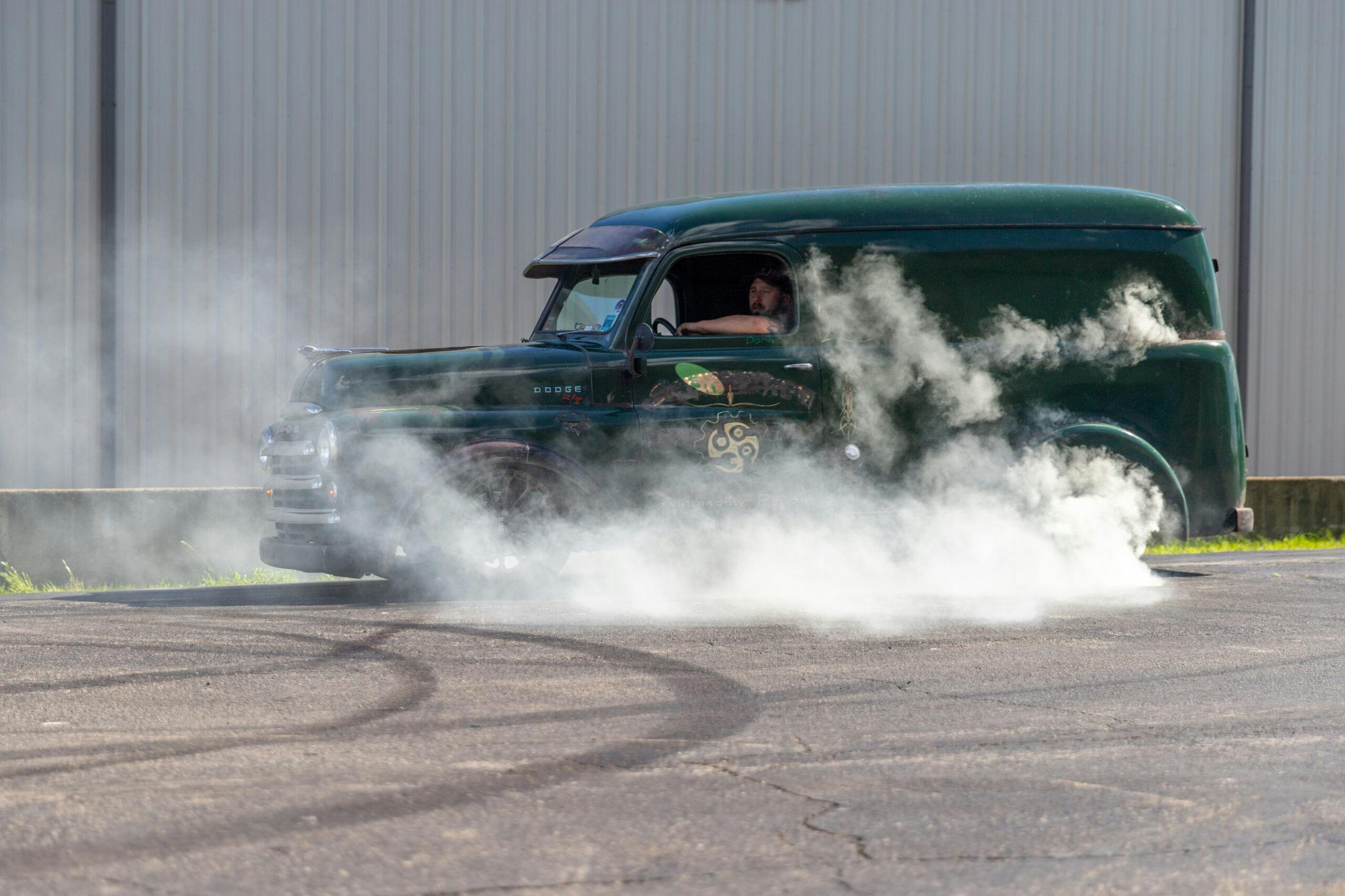 1948 Dodge Panel Van custom hot rod smoke