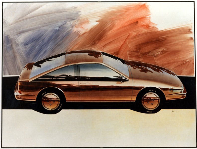 Nissan Maxima Coupe Design Sketch flowers