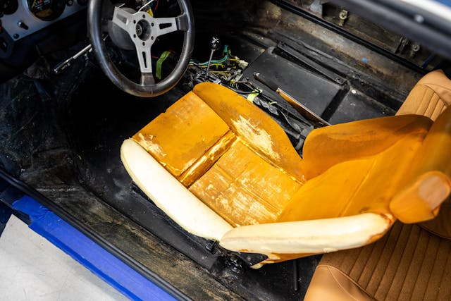 Ferrari Dino 308 GT4 restoration seat