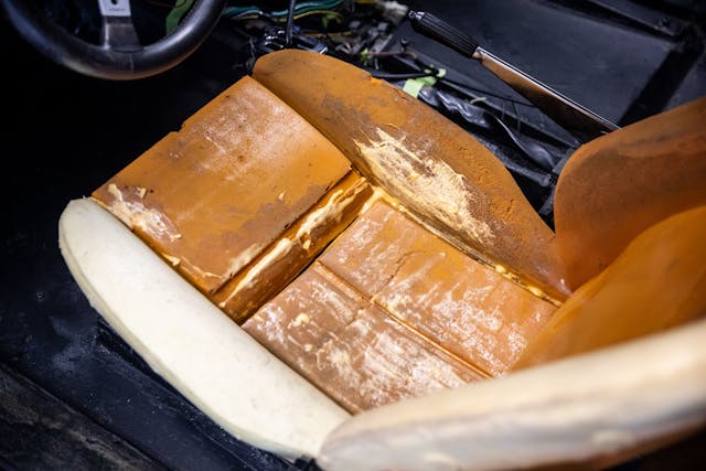 Ferrari Dino 308 GT4 restoration seat foam
