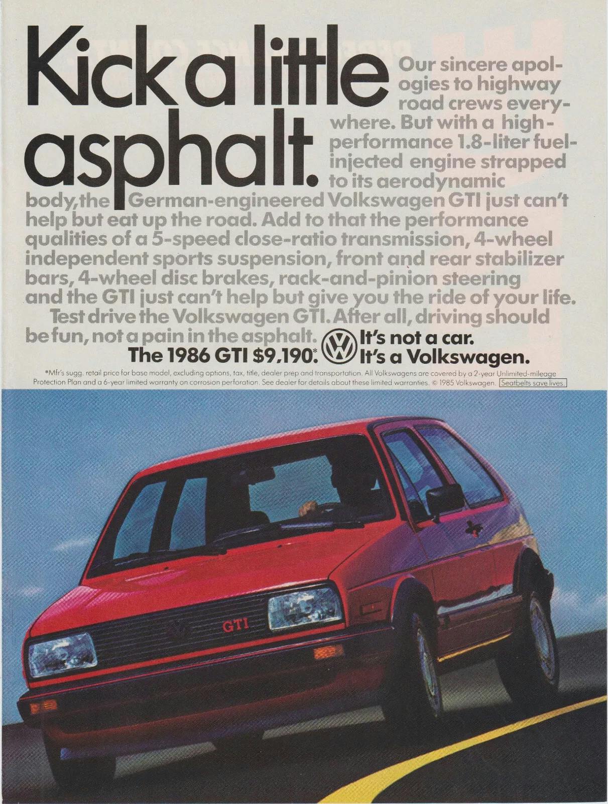 VW GTI ad