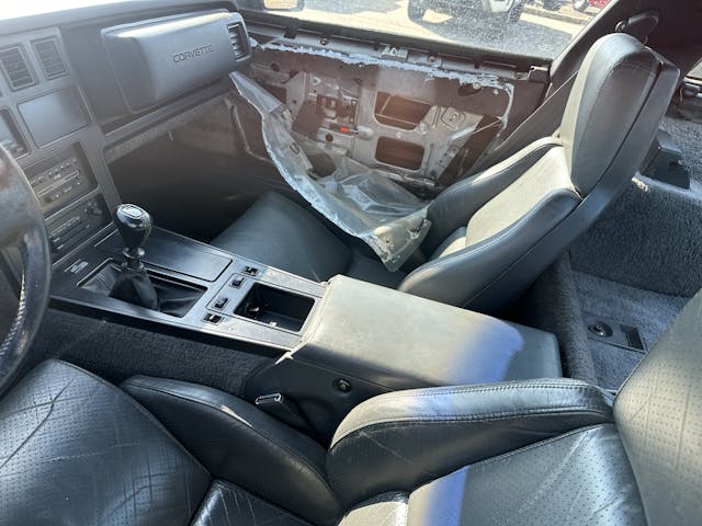 C4 Corvette interior missing door panel