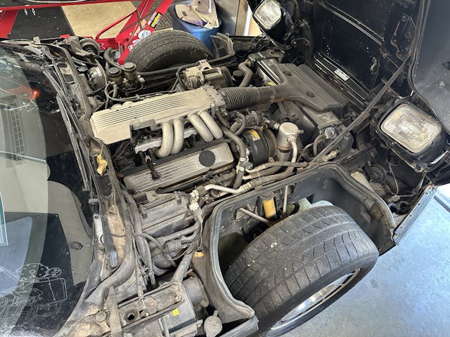 1985 Chevrolet Corvette engine compartment