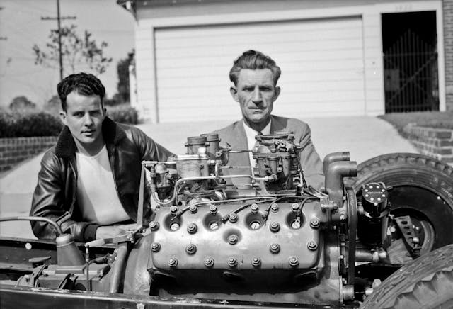 Miller Hillborn Flathead race engine