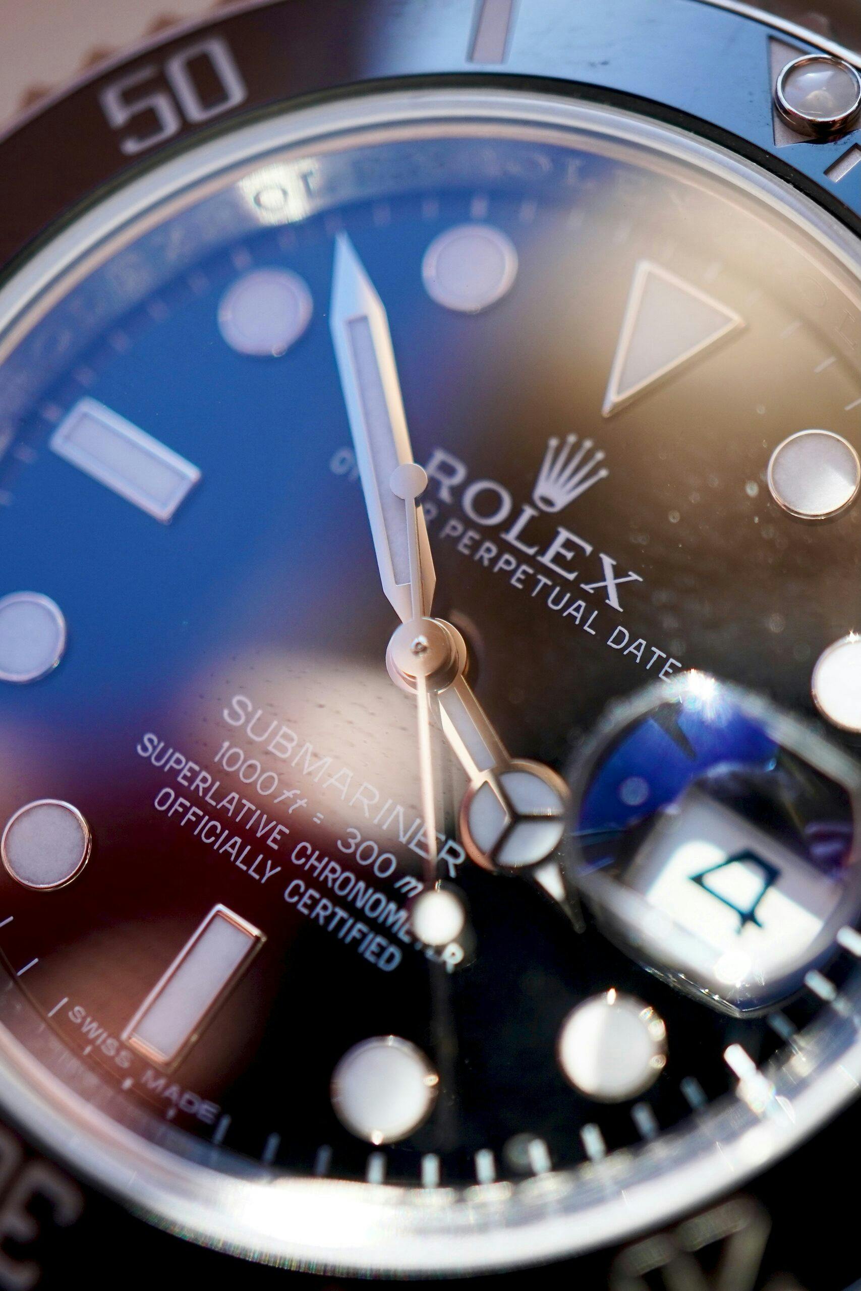 Rolex watch closeup