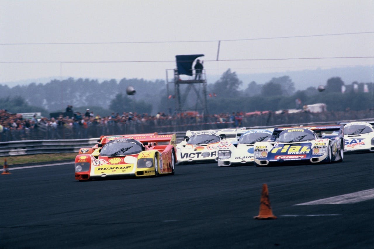 Porsche Hans Stuck racing action