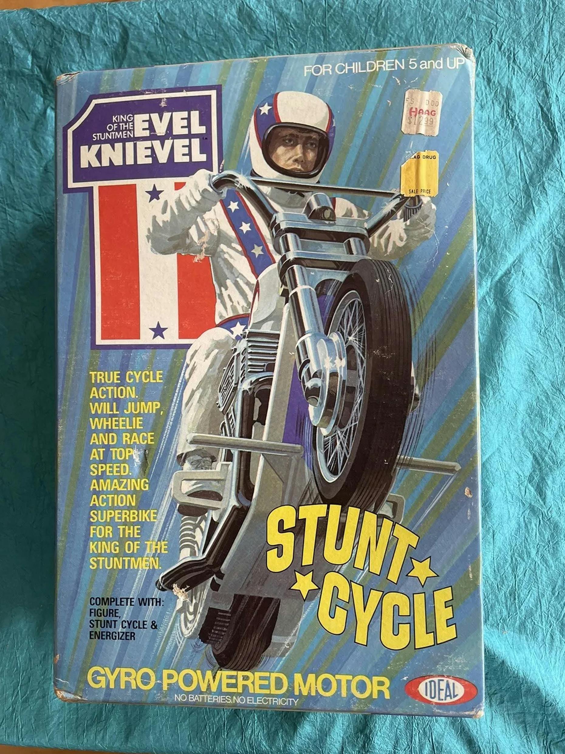 evel knievel stunt cycle toy