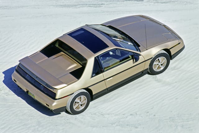1987 Pontiac Fiero SE gold