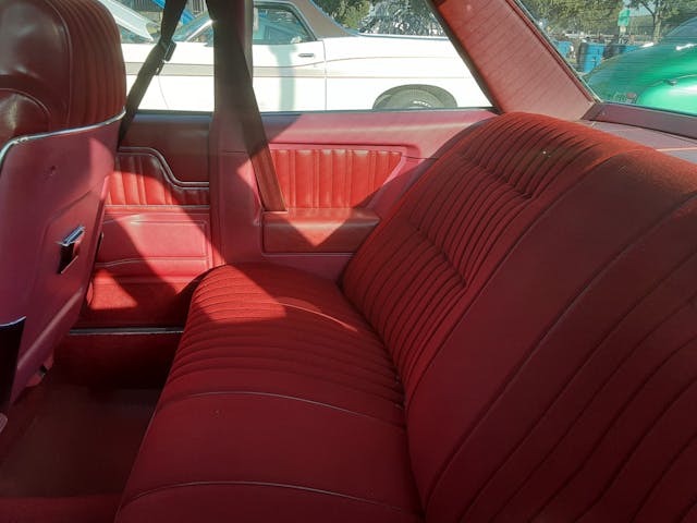 1978 Pontiac Grand Am rear seat