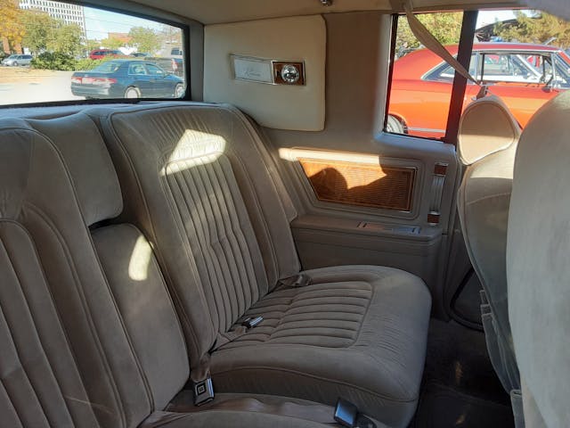 1985 Buick Riviera interior rear