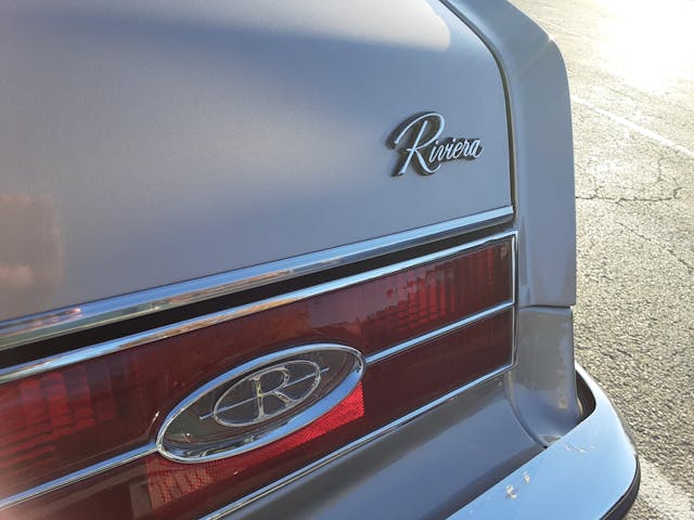 1985 Buick Riviera rear badges