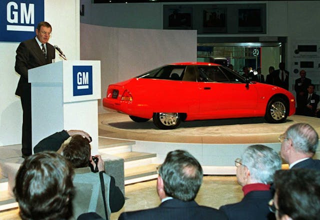 General Motors Chairman John F. Smith EV1
