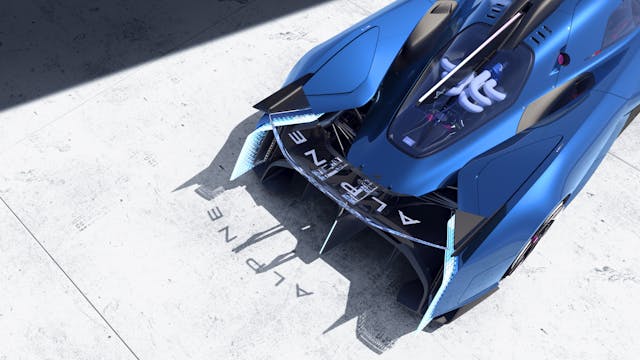 Alpine Alpenglow Hy6 engine rear