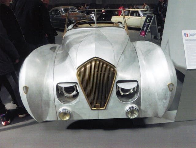 1946 Healey prototype nose opening headlights