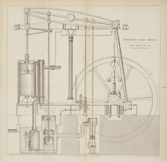 Condensing beam engine
