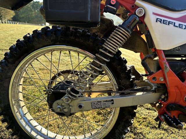 1986 honda TLR200 reflex rear suspension