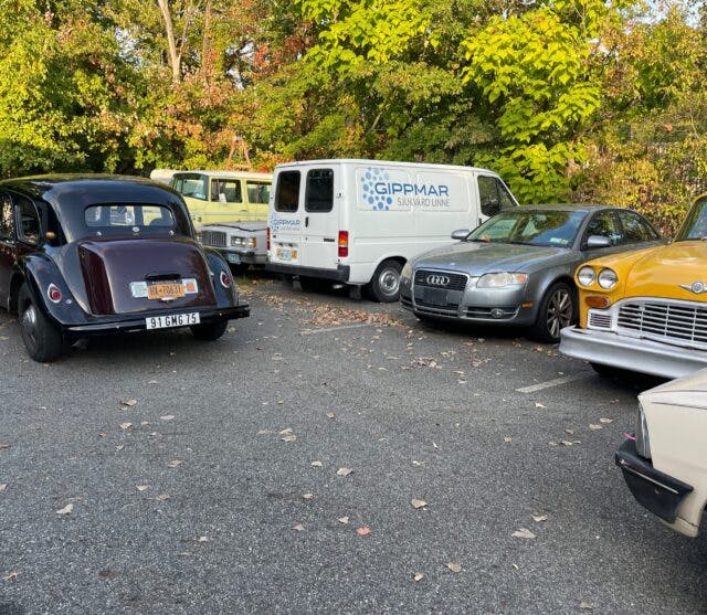 Jamie Kitman Picture Car Confidential warehouse parking lot