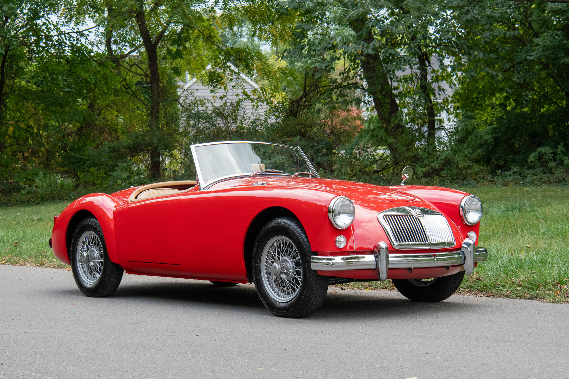 1956 MG MGA Roadster exterior front three quarter