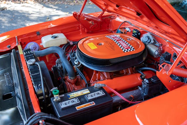 1970 Plymouth Road Runner Superbird 440 engine bay detail