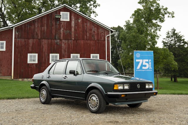 1982 Volkswagen Jetta Mk1 front three quarer