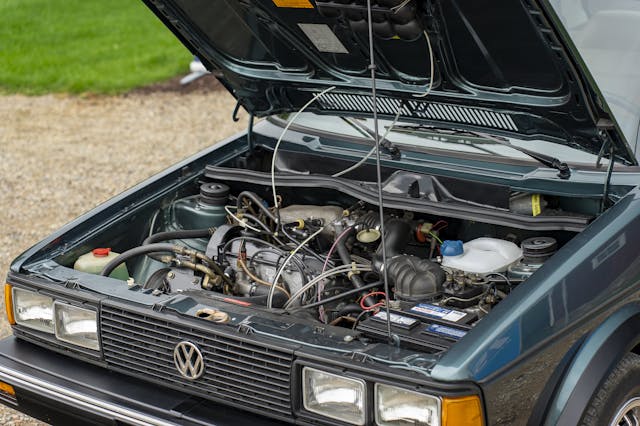 1982 Volkswagen Jetta Mk1 under hood