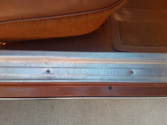 1981 AMC Concord DL door sill