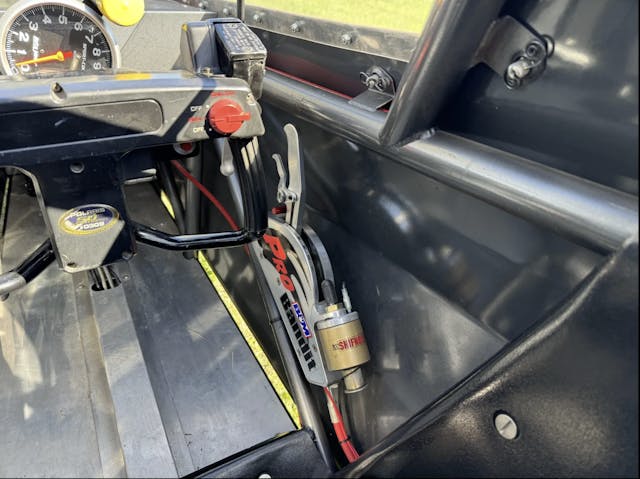 BAT snowmachine dragster interior right