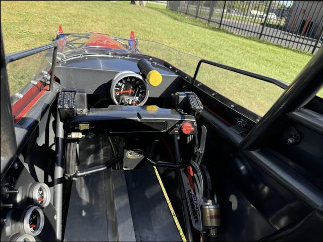 BAT snowmachine dragster interior steering