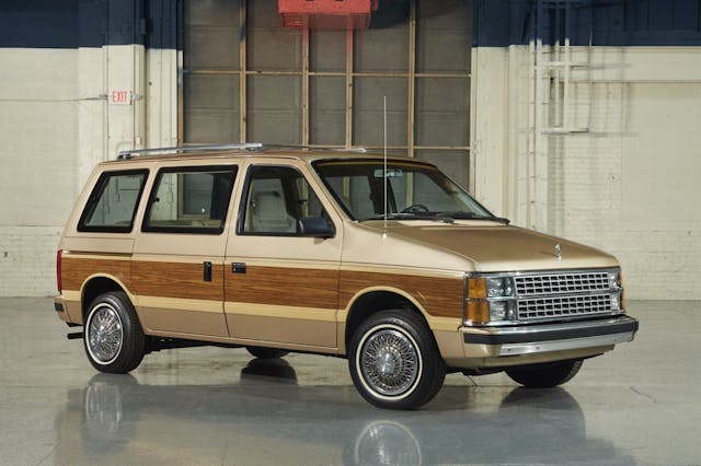 1984 Dodge Caravan front three quarter