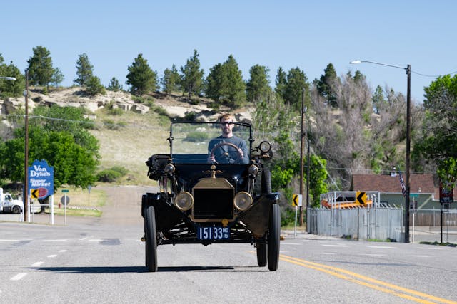 Kyle Smith driving model T