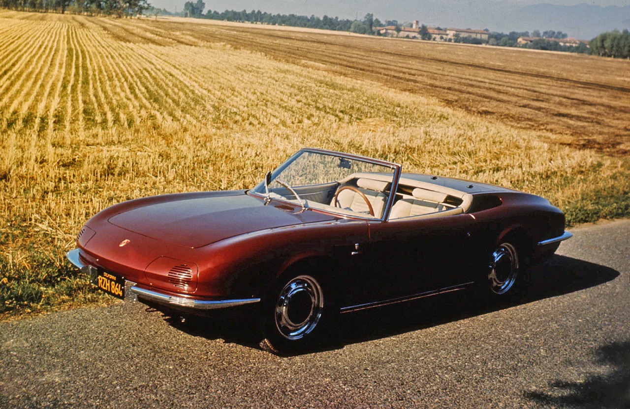 1966 Porsche 911 roadster by Bertone front 3/4