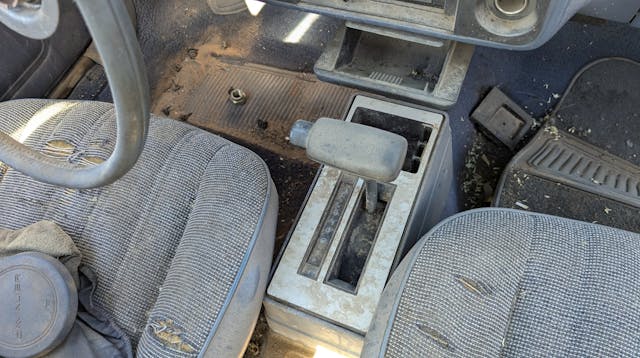 1984 Chevrolet Cavalier Sedan interior gear selector