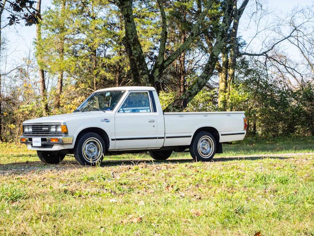 1983 Nissan 720 pickup front 3/4