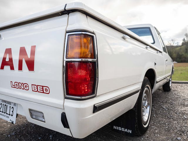 1983 Nissan 720 pickup rear right corner