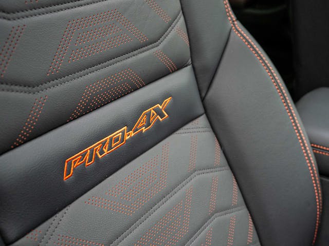 2025 Nissan Frontier Pro-4X seat stitching