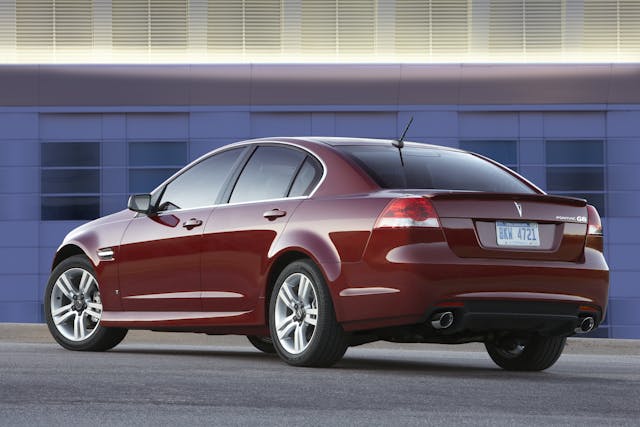 2009 Pontiac G8 rear three quarter