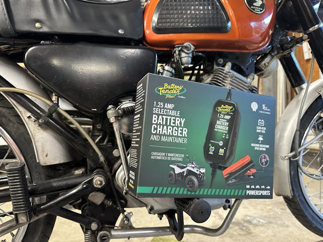 battery tender charger storage car maintenance