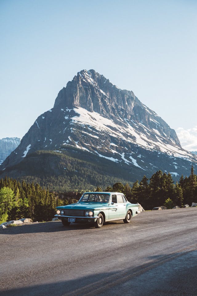 1961 Lancer mary kate teske old car mountain road trip